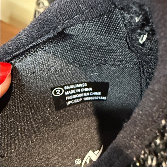 Athletic Works Kids Sneakers Black Gray with Pink Laces - Picture 6 of 7